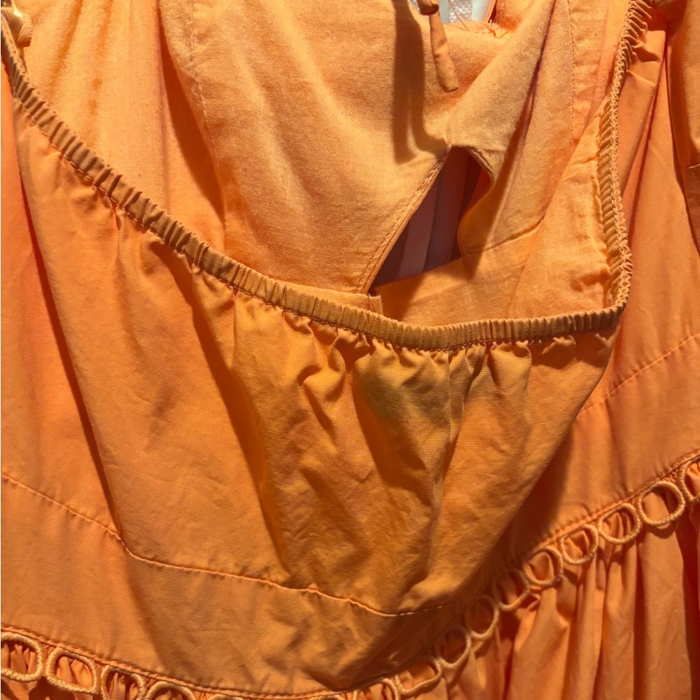 Coral orange dress - Picture 9 of 10